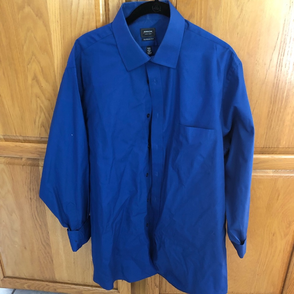 Blue button down shirt
